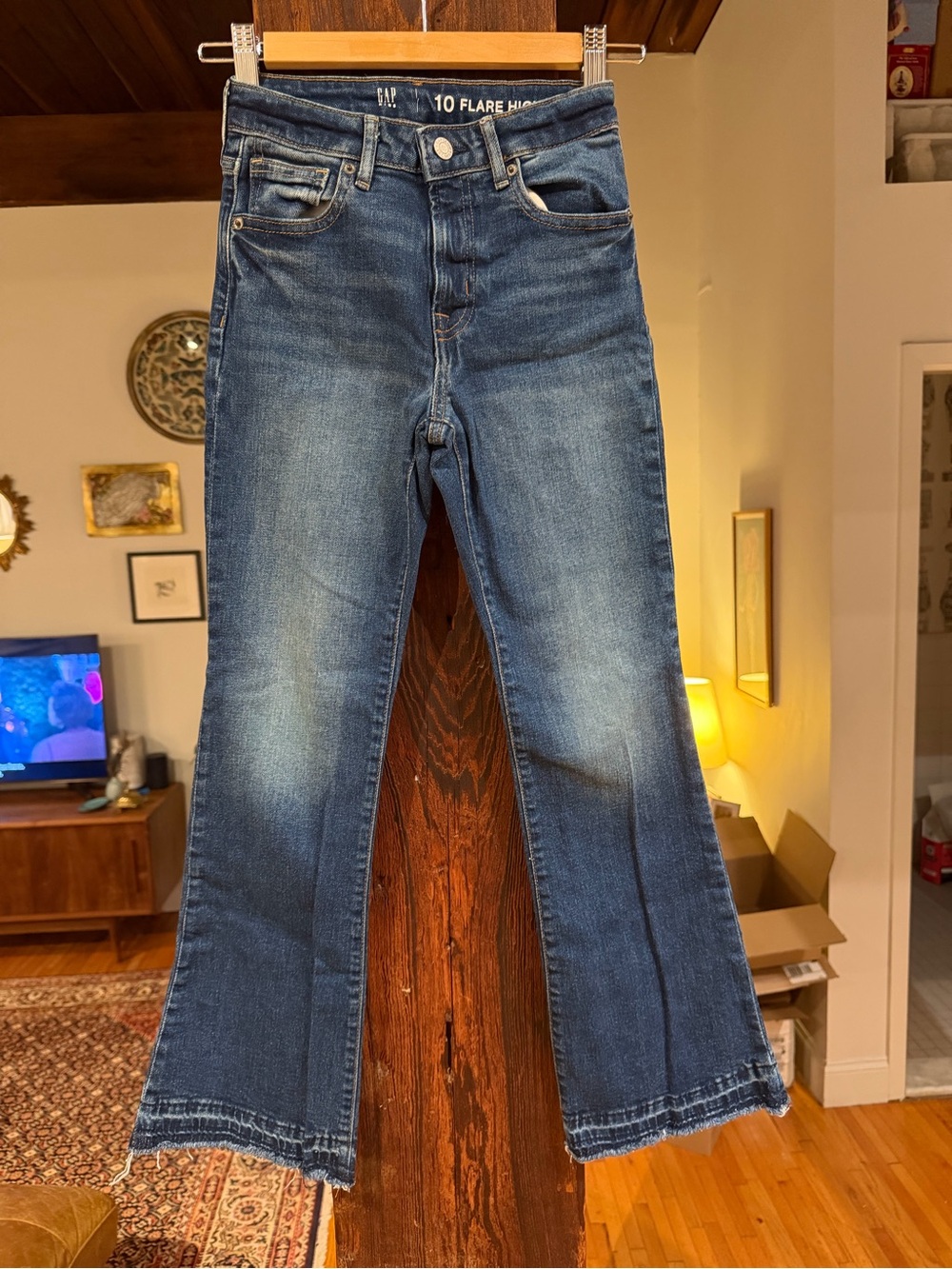 GAP Girl’s Medium Blue Flare Leg Jeans